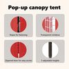 vidaXL Folding Party Tent with Sidewalls Red 2x2 m