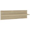vidaXL Wall Shelf 2 pcs Sonoma Oak 60x11.5x18 cm Engineered Wood