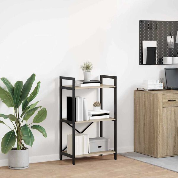 vidaXL Bookshelf Sonoma Oak 56 x 34 x 96 cm Engineered Wood