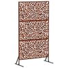 vidaXL Privacy Screen 100 x 50 x 180 cm Weathering Steel Rusty