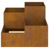 vidaXL Garden Planter Rusty 80 x 80 x 60 cm Weathering steel
