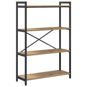 vidaXL Bookshelf 80 x 30 x 120 cm Engineered Wood Artisan Oak