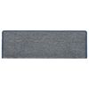vidaXL Stair Mats 15 pcs 65x21x4 cm Light Grey and Blue Rectangular Edge