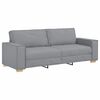 vidaXL Sofa 3 pcs Light Grey Fabric