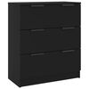 vidaXL Sideboard | Black | Engineered wood | Medium | Sideboard | Rectangular