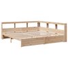 vidaXL Bookcase Bed without Mattress 180x200 cm Solid Wood Pine