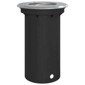 vidaXL Outdoor Ground Light Round Black 10,5x10,5cm Die-cast Aluminium