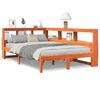 vidaXL Bookcase Bed without Mattress Wax Brown 120x190 cm Solid Wood Pine