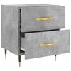 vidaXL Bedside Cabinet Concrete Grey 40x35x47.5 cm Engineered Wood