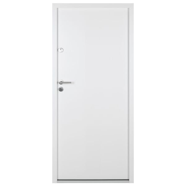 vidaXL Front Door White 90x200 cm Aluminium