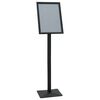 vidaXL Pedestal Poster Stand Black A3 Aluminum and PVC
