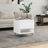 vidaXL Coffee Table White 50x46x50 cm Engineered Wood