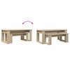vidaXL Coffee Table Set 2 pcs Sonoma Oak Engineered Wood
