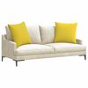 vidaXL Sofa Pillows 2 pcs Light Yellow 60 x 60 cm Fabric