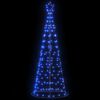 vidaXL LED Christmas Tree 200 LEDs Blue 180 cm