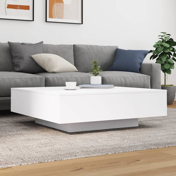 vidaXL Coffee Table White 100x100x31 cm Engineered Wood