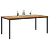 vidaXL Outdoor Tables Natural and black 180 x 90 x 75 cm