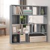 vidaXL Book Cabinet/Room Divider Grey Sonoma 105x24x102 cm