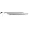 vidaXL Manual Retractable Awning with LEDs 4 x 3 m