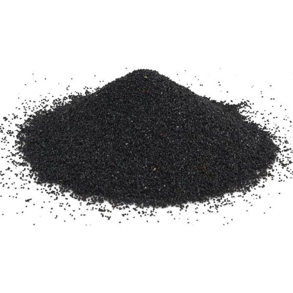 vidaXL Aquarium Sand 25 kg Black 0.2-2 mm