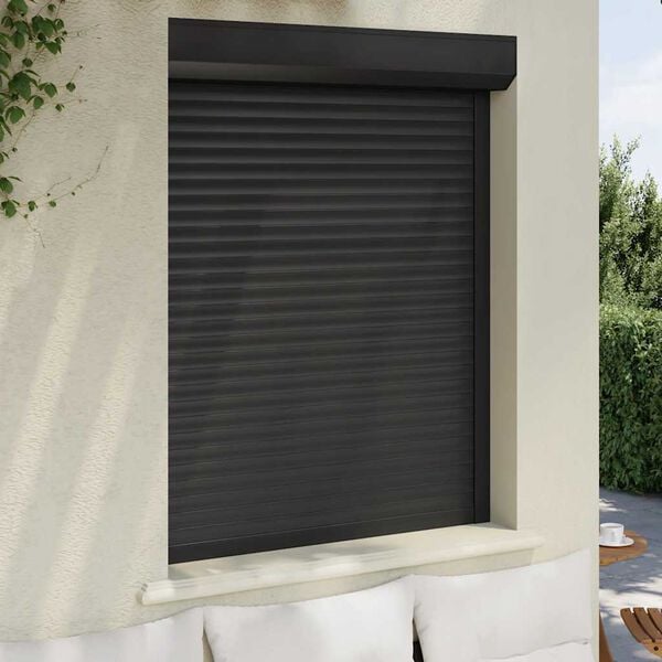 vidaXL Roller Shutter Aluminium 100x130 cm Anthracite