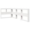 vidaXL Bookcase Bed without Mattress White 90x190 cm Single Solid Wood Pine
