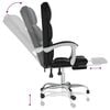 vidaXL Reclining Office Chair Black Faux Leather