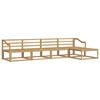 vidaXL Outdoor Sofa Set 5 pcs White Solid Acacia Wood