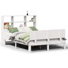 vidaXL Bookcase Bed without Mattress White 120x200cm Solid Wood Pine
