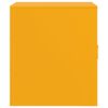 vidaXL Bedside Cabinets 2 pcs Mustard Yellow 34.5x39x44 cm Steel