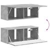 vidaXL TV Cabinet Set Wall-mounted 4 pcs Concrete Grey Engineered Wood