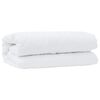 vidaXL Duvet Set with Pillow 2 pcs White Microfibre