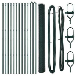 vidaXL Ground Fix Welded Wire Fence 25 x 1.5 m (W x H)