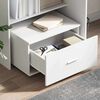 vidaXL Desk with Drawer White 131.5 x 50 x 106.5 cm Engineered Wood