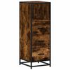 vidaXL Bathroom Cabinet Smoked Oak 35x37,5x100 cm Engineered Wood