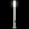 vidaXL Bollard Light with Outlet 80 cm Stainless Steel IP44