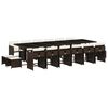 vidaXL Garden Dining Set | Brown