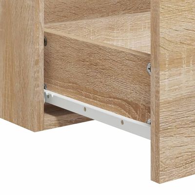 vidaXL Bathroom Cabinet with Mirror Sonoma Oak Engineered Wood
