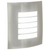 vidaXL Outdoor Wall Light Silver 23.5 x 10.5 x 26 cm Stainless steel