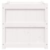 vidaXL Garden Planters 2 pcs White Solid Wood Pine