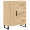 vidaXL Highboard Sonoma Oak 69.5x34x180 cm Engineered Wood