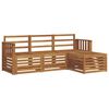 vidaXL Outdoor Sofa Set 4 pcs Natural