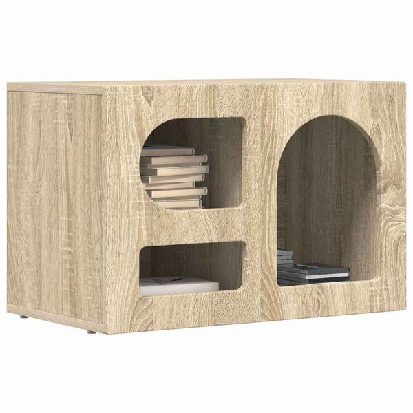 vidaXL TV Cabinet Sonoma Oak 60 x 35 x 40 cm Engineered Wood