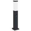 vidaXL Bollard Light with Sensor 50 cm Black IP44