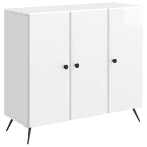 vidaXL Sideboard High Gloss White 89 x 34.5 x 80 cm Engineered Wood