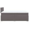 vidaXL Box Spring Bed with Mattress Grey 120x200 cm Faux Leather