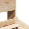 vidaXL Bookcase Bed without Mattress 120x190 cm Small Double Solid Wood Pine