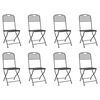 vidaXL 9 Piece Garden Dining Set Anthracite Metal Mesh