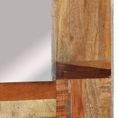 vidaXL Wall Mirror Solid Wood Reclaimed 50x50 cm