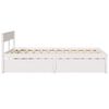 vidaXL Bed Frame without Mattress White 120x190 cm Small Double Solid Wood Pine